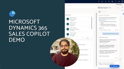 Microsoft Dynamics 365 Sales Copilot Demo Youtube