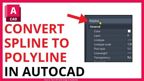 How To Convert Spline To Polyline In Autocad Youtube