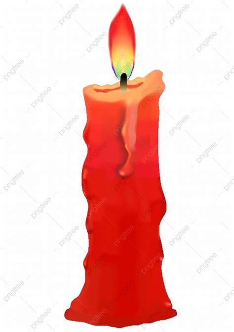 Burning Candle Vector Hd Png Images Burning Candle On White Background