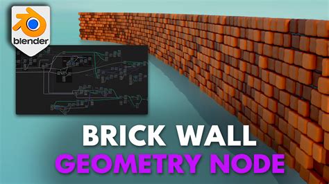 Blender Geometry Node Brick Wall Generator Blender Market