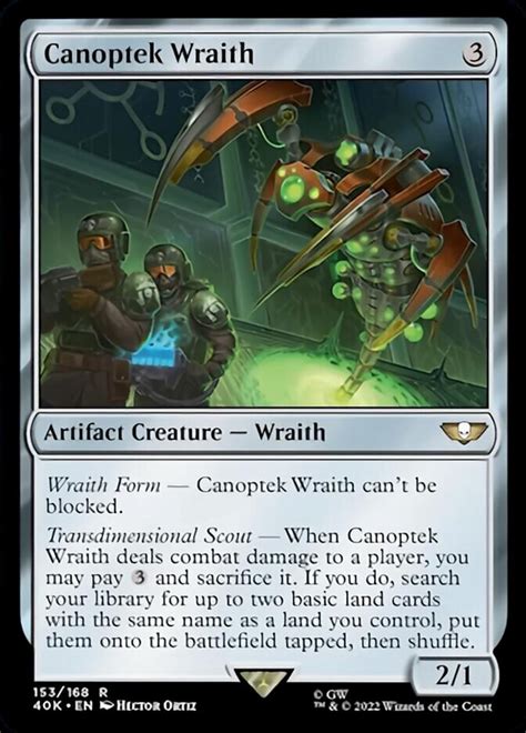 Canoptek Wraith Printings Prices And Variations Mtg