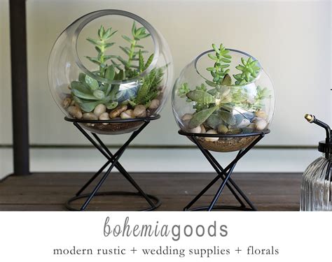 Globe Glass Terrarium Indoor Planters Terrarium Centerpiece - Etsy