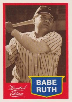 Cmc Babe Ruth Limited Edition Baseball Trading Card Database