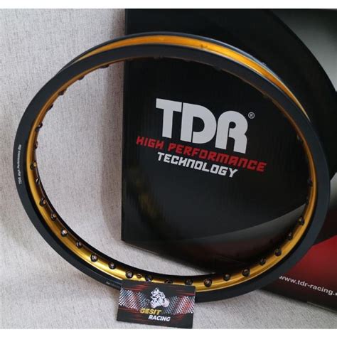 Jual Velg Rim TDR Wx Shape Two Tone 17 X 160 Warna Black Gold Hitam