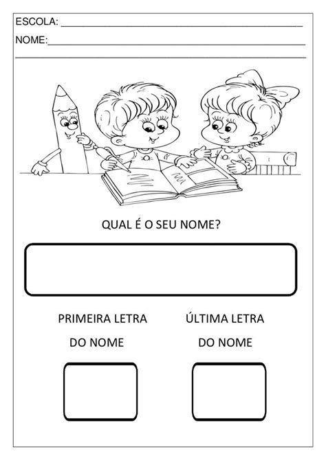Atividade Nome Ed Infantil - Atividade nome para educação infantil em 2025 | Atividades montessori ...