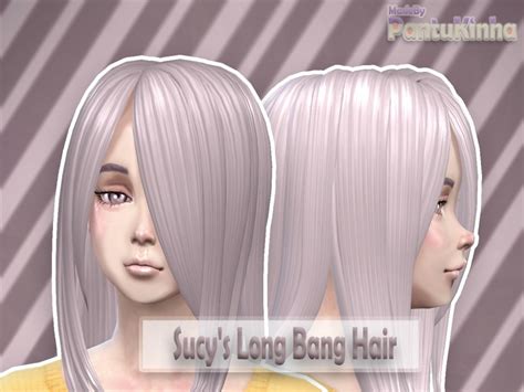 Long Sims 4 Anime Hair