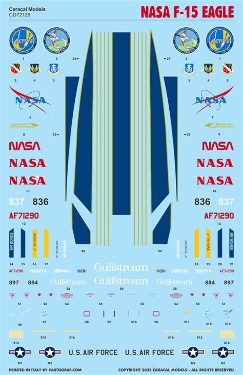 Nasa Plane Decals