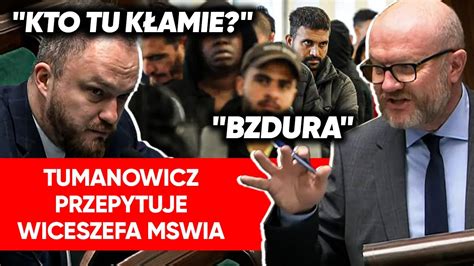 Niemcy zwracają migrantów Tumanowicz Kto tu kłamie Rozmijają się