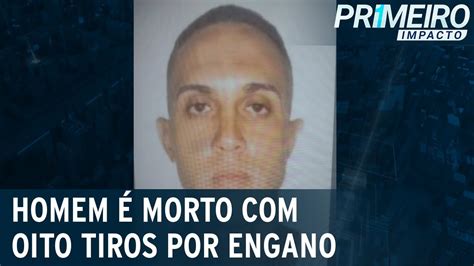 Homem é morto oito tiros por engano no meio da rua Primeiro