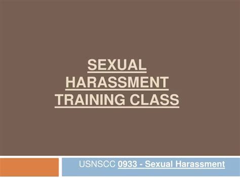 Ppt Sexual Harassment Training Class Powerpoint Presentation Free Download Id 702164