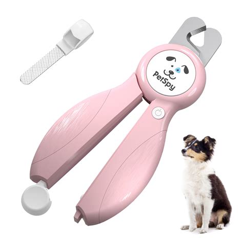 Petspy Dog Nail Clippers And Trimmer With Led Light