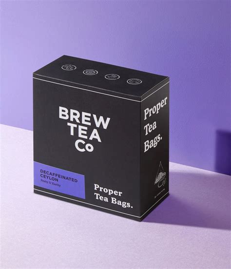 Brew Tea Decaffeinated Ceylon Pyramid Tea Bags 100 White Rose Coffee Roasters