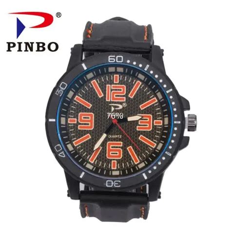 Aliexpress Buy New Pinbo Luxury Brand Casual Quartz Watch Men