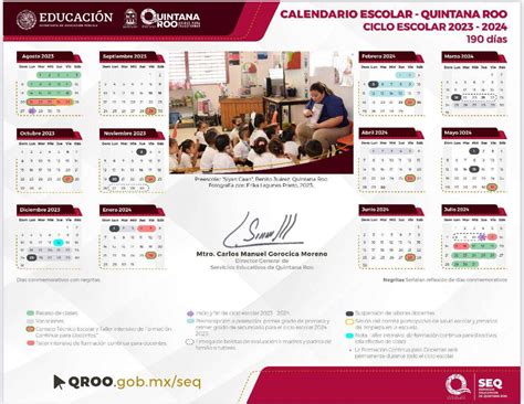 SEQ da a conocer el calendario escolar 2023 2024 de educación básica