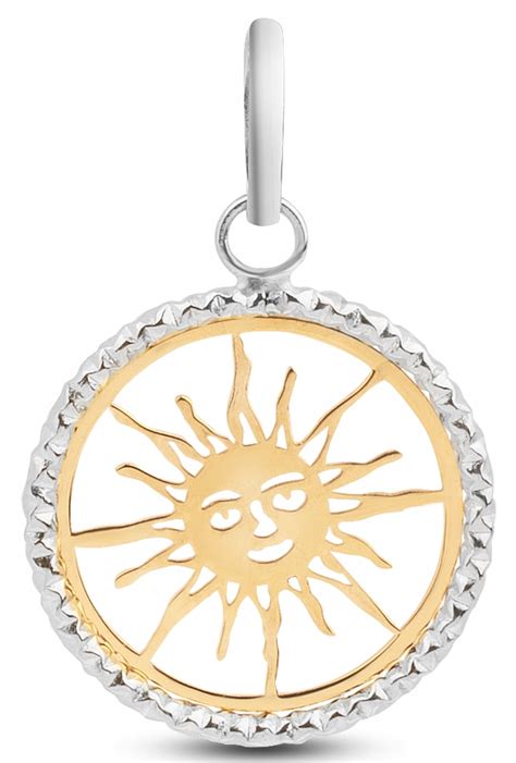 ZŁOTA ZAWIESZKA DIAMENTOWANA SŁOŃCE SUN SOLE 585 14018114117 Allegro pl