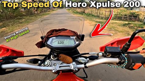 2023 Hero Xpulse 200 4V Top Speed Test - Steering Wobbling 😡 - YouTube