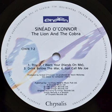 Sinéad Oconnor The Lion And The Cobra Vinyl Lp 1987 Uk