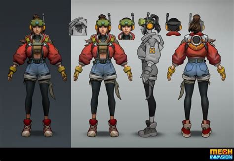 Anton Lavrushkin Game Character Design Character Turnaround