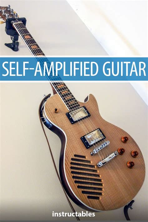 Self-amplified Guitar | Guitar diy, Guitar, Luthier guitar