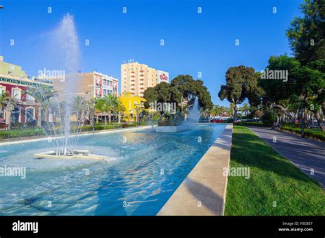 Park Fountain Nicolas Salmeron In Almeria Spain Stock Photo Alamy