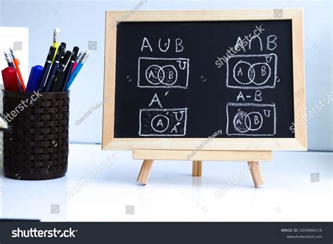 Blackboard Sample Basic Set Hand Written Stock Photo 2250900119 ... 