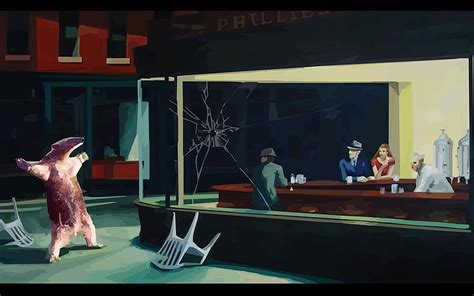 Edward Hopper Nighthawks Parodies