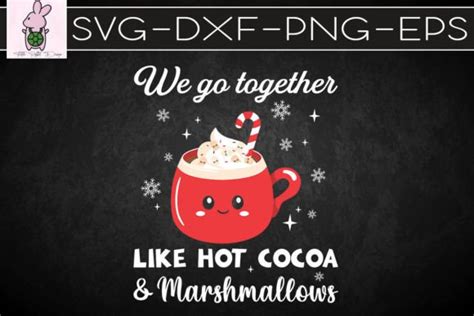 Hot Cocoa And Marshmallows Graphic By Turtle Rabbit Creative Fabrica