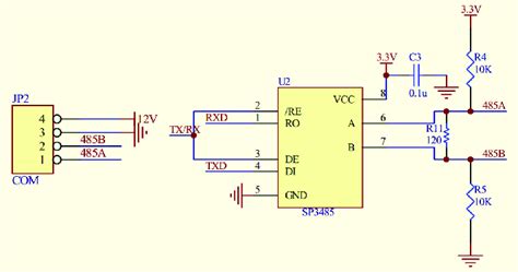 Uart To Rs485 Interface Conversion Circuit Download Scientific Diagram