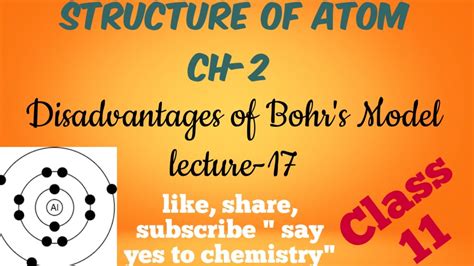 Limitations Of Bohr Model Lecture 17 Youtube