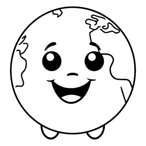 World Planet Earth Kawaii Character Vector Illustration Design Vector