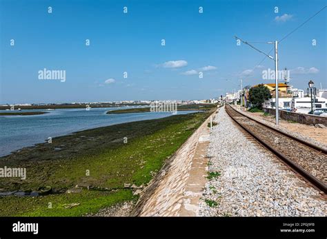 Faro Viewing The Ria Formosa National Park Stock Photo Alamy