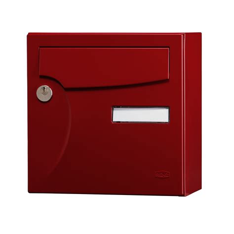 Boite Aux Lettres Pr Face Compact Rouge Pourpre Ral Brillant