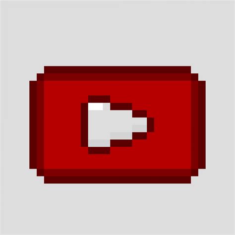 Youtube Logo Pixel Art