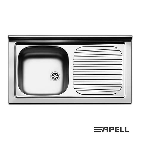 Lavello Da Appoggio Apell Acciaio Inox Supremo 90x50 Cm PI901 UP