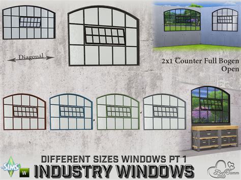 The Sims Resource Industry Windows 2x1 Sw Counter Curved Open