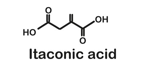 Chemical Formula Of Itaconic Acid 16777200 Vector Art At Vecteezy