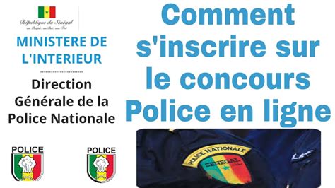 Comment S Inscrire Sur Le Concours Police En Ligne Youtube