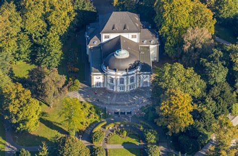 Bad Oeynhausen von oben Kurhaus Gebäude und Parkanlage des Staatsbad