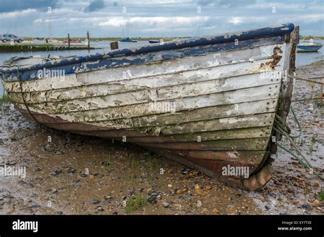 Old Rotting Wooden Rowing Boat Stock Photo Alamy