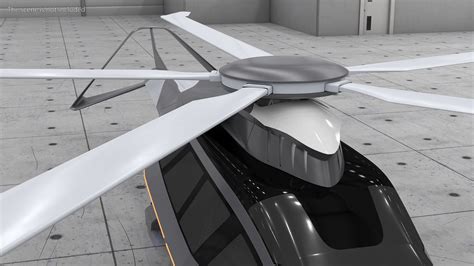 Futuristic Helicopter Concept Simple Interior 3D Model $79 - .3ds ...