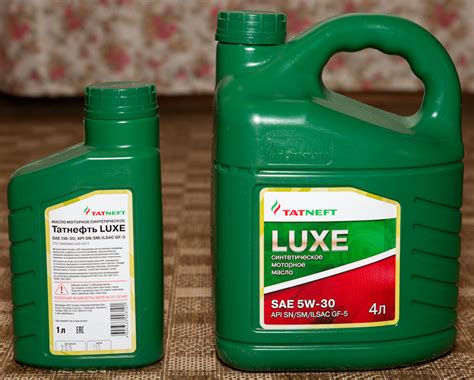 Моторное масло Татнефть LUXE 5W-30 — DRIVE2