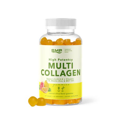 Private Label High Potency Multi Collagen Gummy Smp Nutra