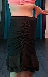 Amazon Hilor Women S Shirred Ruffle Swim Skirt Tummy Control Skirted Bikini Bottoms High