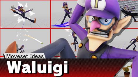 Waluigi For Smash Brothers Moveset Idea Youtube