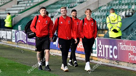 CHELTENHAM TOWN PLAYERS ARRIVING AHEAD EFL Editorial Stock Photo ...