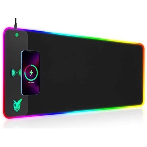 GIM RGB Gaming Mauspad XXL LED Mousepad Großes 800 x 300 x 4mm 10