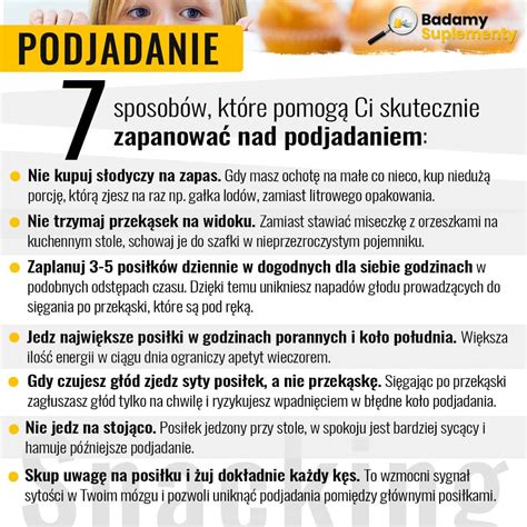 Jak zapanować nad podjadaniem Porady dietetyka Fundacja Badamy