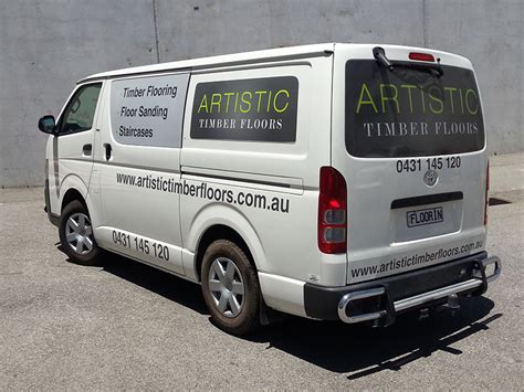 Signage for a van – Artistic Timber Flooring | Perth Graphics Centre