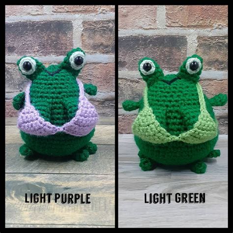 Crochet Saggy Boob Frog With Big Booty Made To Order Amigurumi Plushie
