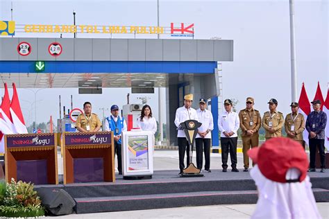 Presiden Jokowi Resmikan Jalan Tol Seksi Tebing Tinggi Indrapura Dan